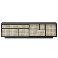 Design House Stockholm Air lågt sideboard, svart - rotting