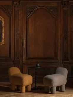 Design House Stockholm Pedestal sidobord, svart