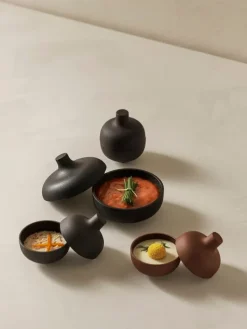 Design House Stockholm Sand Secrets skål med lock, medium, svart