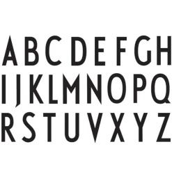 Design Letters Arne Jacobsen porslinsmugg, vit, A-Z