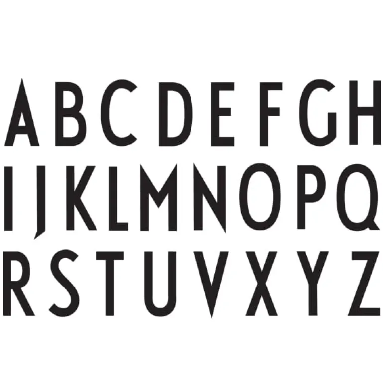 Design Letters Arne Jacobsen porslinsmugg, vit, A-Z