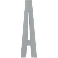 Design Letters Arne Jacobsen träbokstav, grå A–Ö