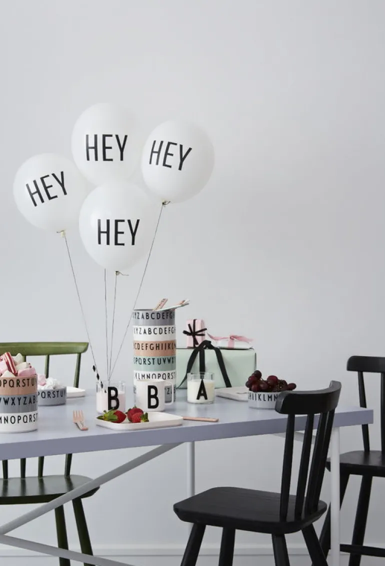 Design Letters Glas för barn, A-Z