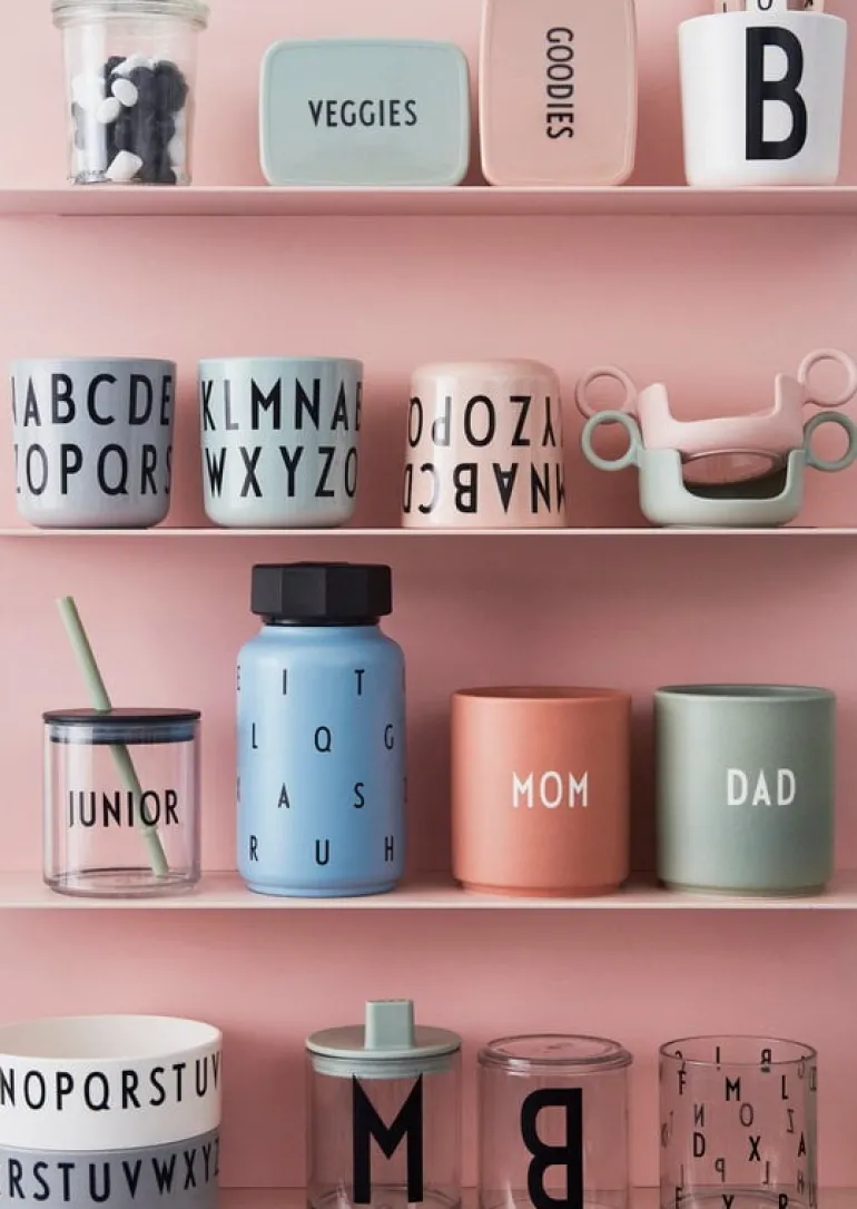 Design Letters Glas för barn, A-Z