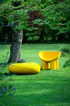 Driade Roly Poly fåtölj, ockragul