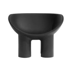 Driade Roly Poly fåtölj, återvunnen plast, svart