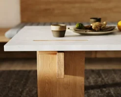 Eberhart Furniture Arnold soffbord, ljus betong - ljus ek