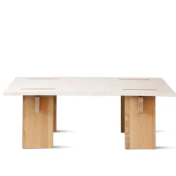 Eberhart Furniture Arnold soffbord, ljus betong - ljus ek