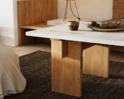 Eberhart Furniture Arnold soffbord, ljus betong - ljus ek