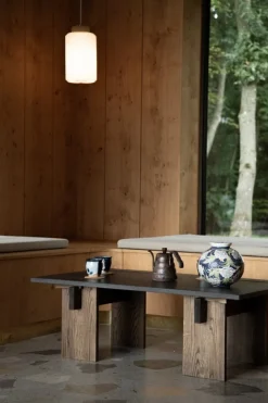 Eberhart Furniture Arnold soffbord, mörk betong - mörk ek