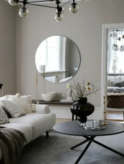 Eberhart Furniture Edda soffbord, 105 cm, mörk betong - mörk ek