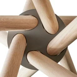 Eberhart Furniture Hector matbord, 120 cm, ljus betong - ljus ek