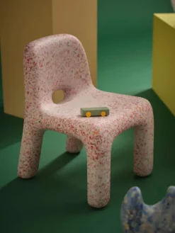 ecoBirdy Charlie stol, strawberry