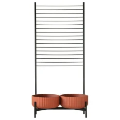 Elementa Klorofyll blomkruka med spaljé, 2 st, låg, terrakotta