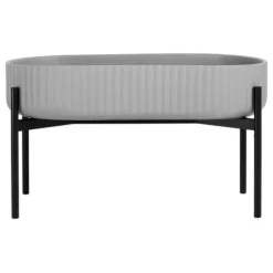 Elementa Klorofyll blomkruka med stativ, oval, grå