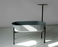 Elementa Klorofyll bord, runt, svart