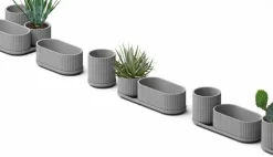 Elementa Kruka, låg, grå