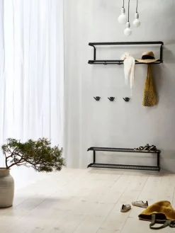 Essem Design Classic, hatthylla, 100 cm, svart