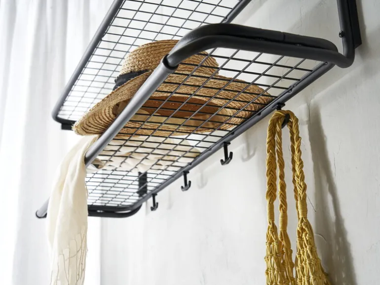 Essem Design Classic, hatthylla, 100 cm, svart