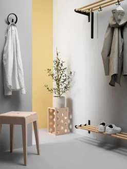 Essem Design Nostalgi hatt-/skohylla, 100 cm, björk - vit