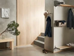 Essem Design Nostalgi hatt-/skohylla, 100 cm, björk - vit