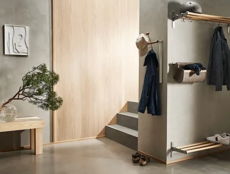 Essem Design Nostalgi hatt-/skohylla, 100 cm, björk - vit