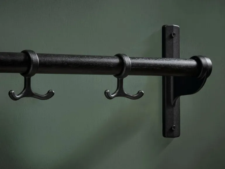 Essem Design Nostalgi klädhängare, 100 cm, svartbetsad ek - svart