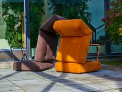 Fasetti Easy soffmodul, 71 x 80 cm, mörkbrun Corda