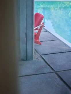 Fasetti Jumbo fåtölj, laxröd - Hallingdal röd