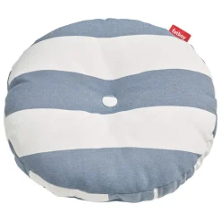 Fatboy Circle Outdoor kudde, 50 cm, randig ocean blue