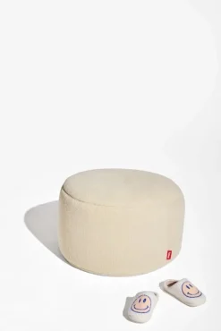 Fatboy Point Sherpa stor sittpuff, ecru