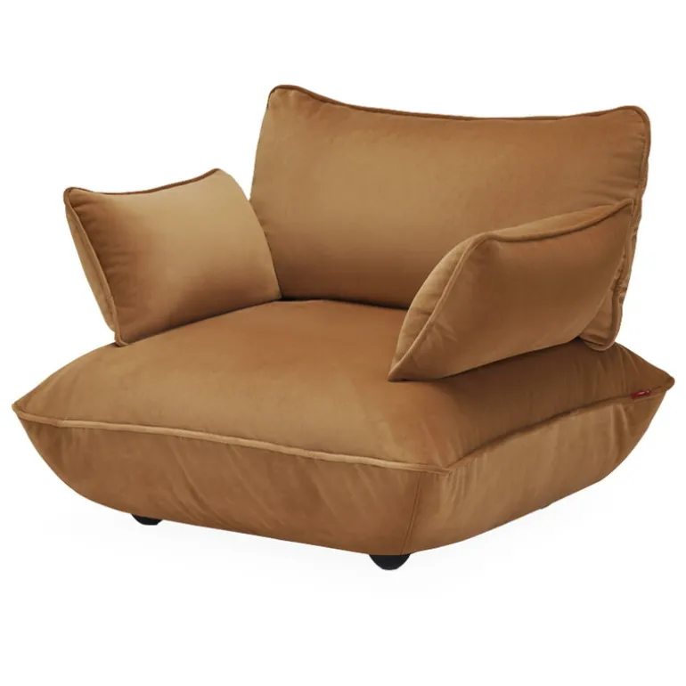 Fatboy Sumo Loveseat fåtölj, Velvet Recycled, mandel