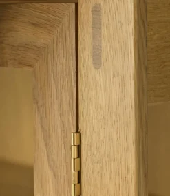 FDB Møbler A90 Boderne displaybox, 127 cm, lackerad ek