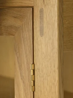 FDB Møbler A90 Boderne displaybox, 127 cm, lackerad ek