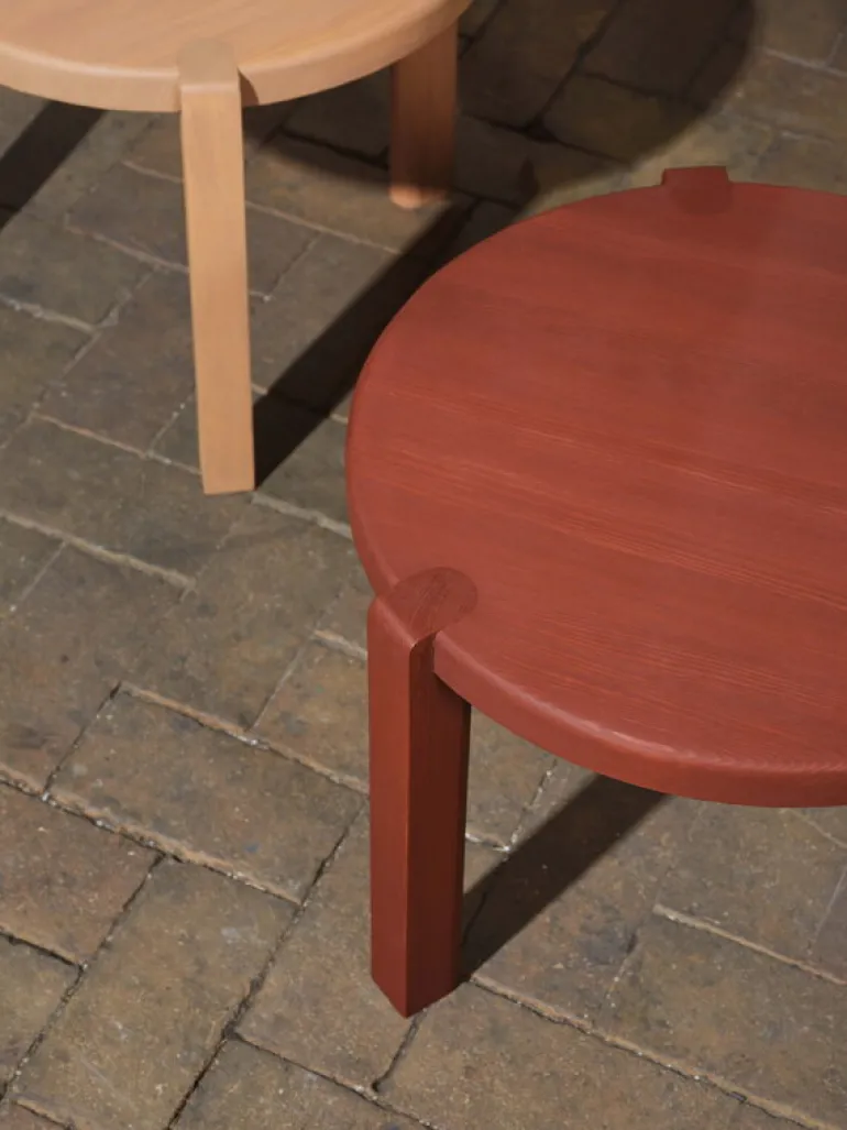 FDB Møbler D108 Ragnsminde soffbord, 48 cm, Carmine red