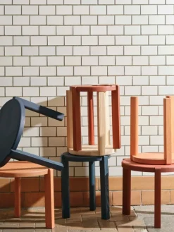 FDB Møbler D108 Ragnsminde soffbord, 48 cm, persika