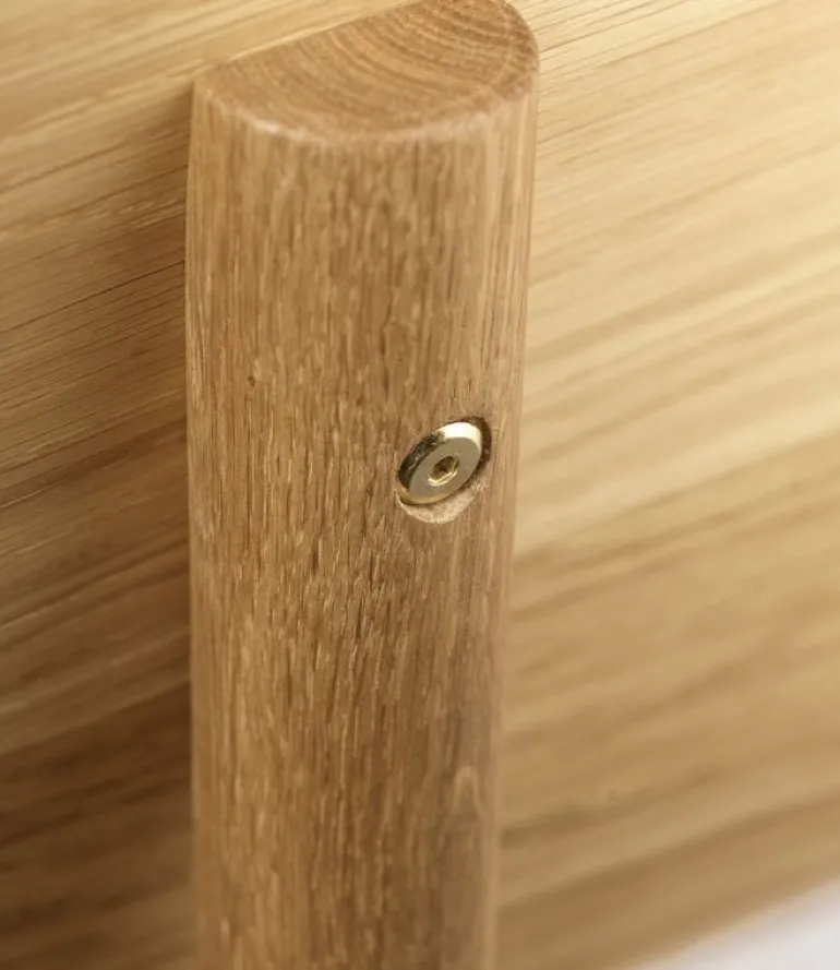 FDB Møbler G30 Radius sängram, 180 x 200 cm, oljad ek