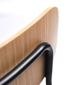 FDB Møbler J183 Holmen stol med armstöd, ekfaner - Grain Taupe