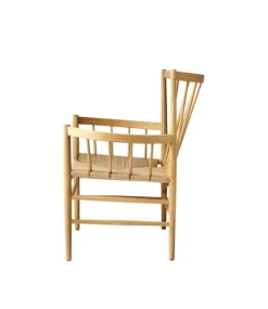 FDB Møbler J82 loungestol, lackerad ek