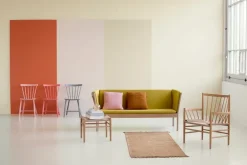 FDB Møbler J82 loungestol, lackerad ek