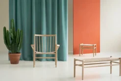 FDB Møbler J83 pall, lackerad ek