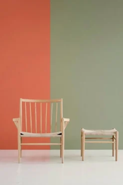 FDB Møbler J83 pall, lackerad ek