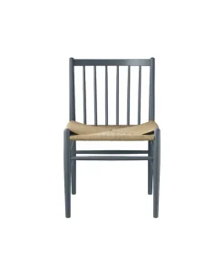 FDB Møbler J80 stol, blågrå - papperssnöre