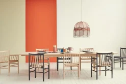 FDB Møbler J80 stol, lackerad ek