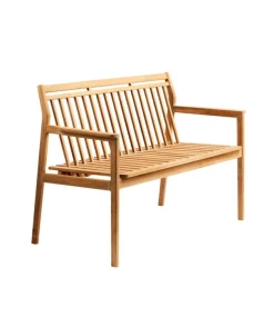 FDB Møbler M12 Sammen 2-sitsbänk med ryggstöd