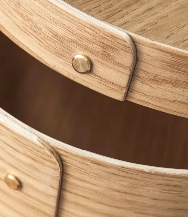 FDB Møbler X3 Drejo förvaringslåda, 42 cm, ekfaner