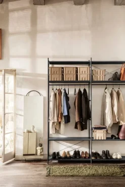 ferm LIVING Adorn spegel, stor, svart