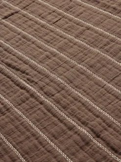 ferm LIVING Aires överkast, dubbelt, 250 x 240 cm, sten