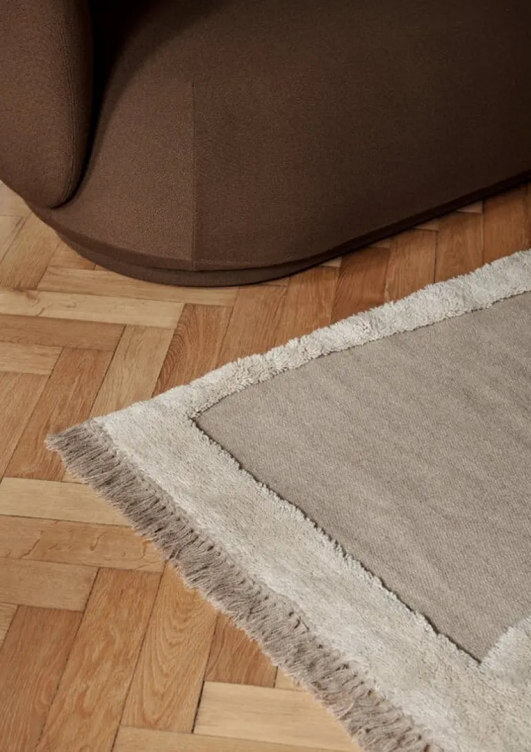 ferm LIVING Alley ullmatta, 140 x 200 cm, naturlig