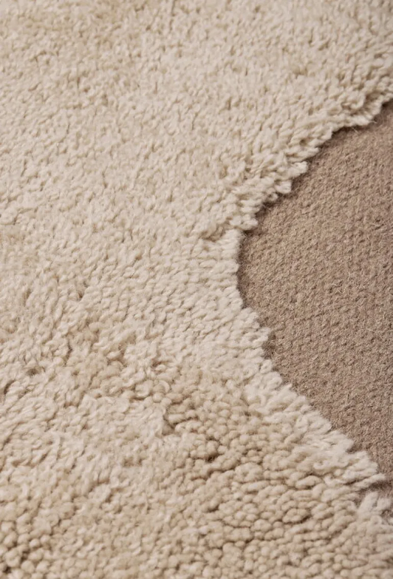 ferm LIVING Alley ullmatta, 140 x 200 cm, naturlig